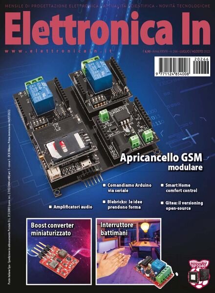 Elettronica In – Luglio-Agosto 2022 Cover