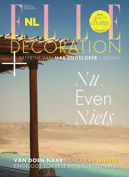 Elle Decoration Netherlands – juli 2022 Cover