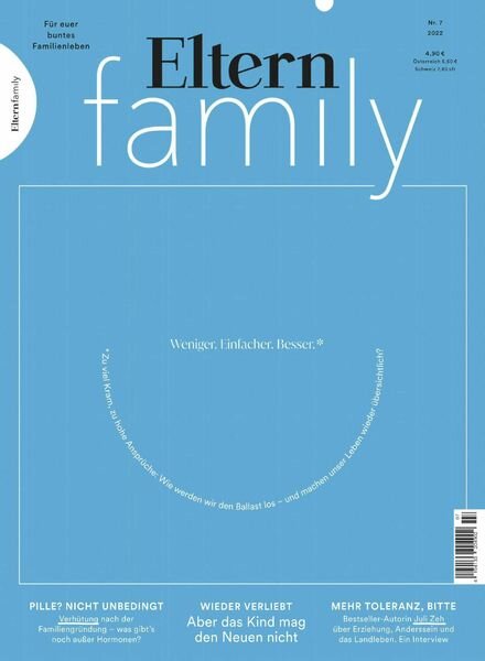 Eltern Family – Juli 2022 Cover