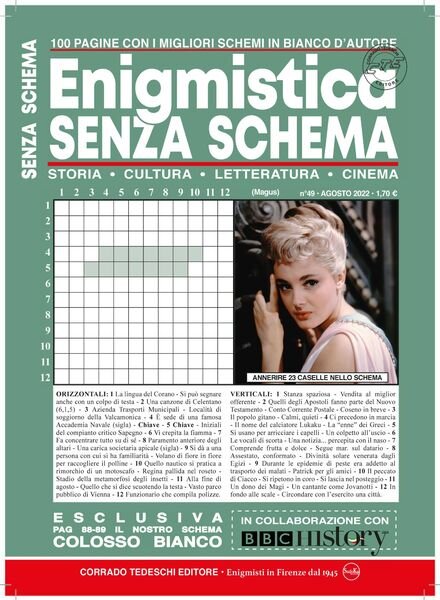 Enigmistica Senza Schema – agosto 2022 Cover