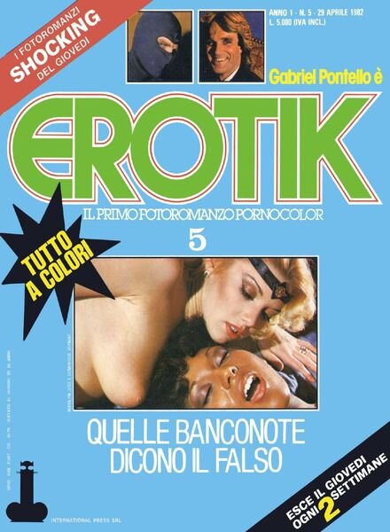 Erotik – n. 5 – 29 Aprila 1982 Cover