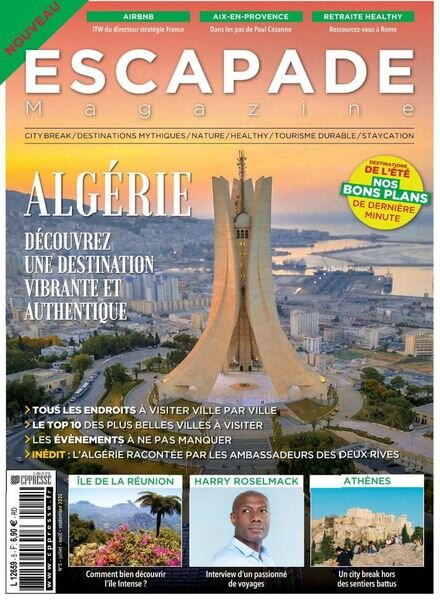 Escapade Magazine – Juillet-Septembre 2022 Cover