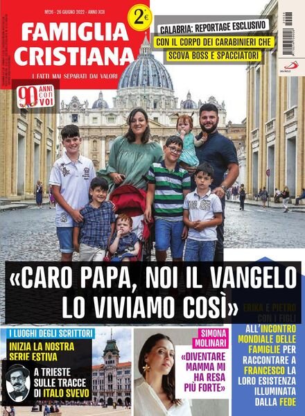 Famiglia Cristiana – 26 Giugno 2022 Cover
