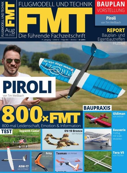 FMT Flugmodell und Technik – August 2022 Cover