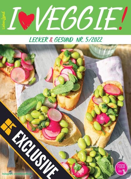 FOODkiss I Love Veggy – Juli 2022 Cover