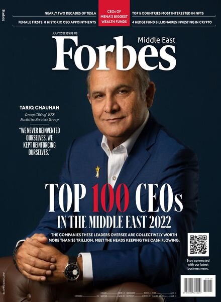 Forbes Middle East English – July 2022 Cover