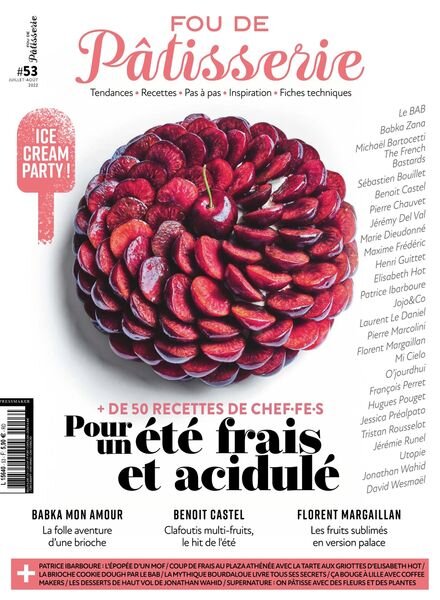 Fou de Patisserie – Juillet-Aout 2022 Cover