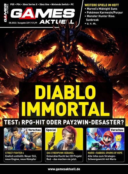 Games Aktuell – August 2022 Cover