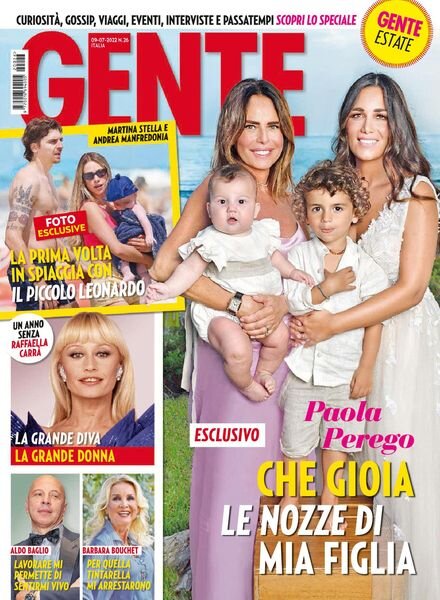 Gente Italia – 09 luglio 2022 Cover