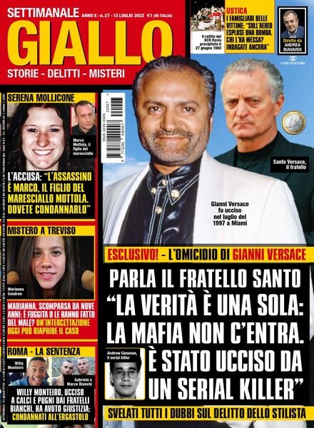 Giallo – 13 Luglio 2022 Cover