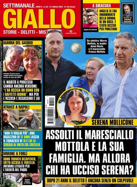Giallo – 27 Luglio 2022 Cover