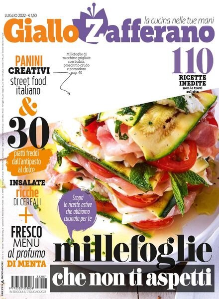 Giallo Zafferano – Luglio 2022 Cover