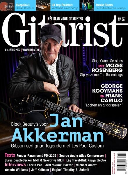Gitarist Netherlands – augustus 2022 Cover