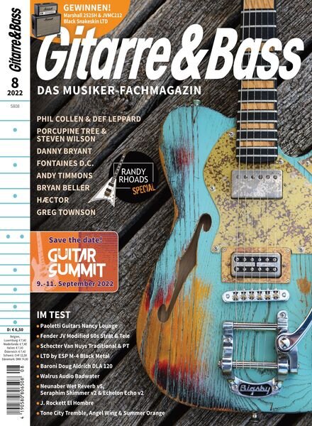 Gitarre & Bass – August 2022 Cover