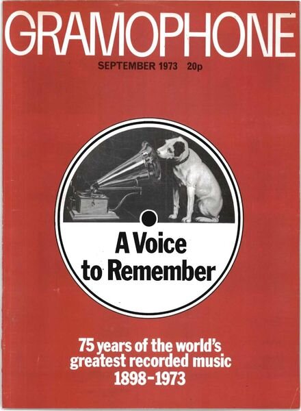 Gramophone – September 1973 Cover