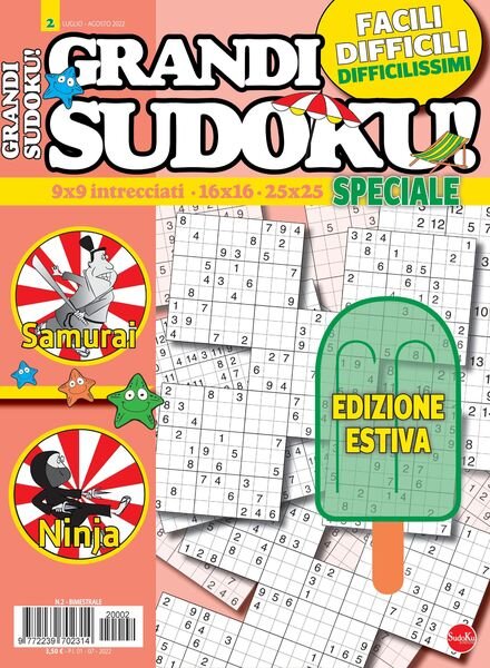 Grandi Sudoku – agosto 2022 Cover