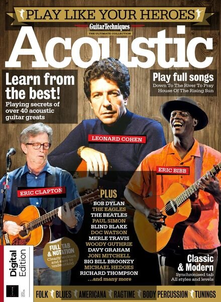 Guitar Techniques Presents – Play Like your Heroes Acoustic – 6th Edition 2022 Cover