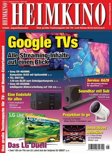 HEIMKINO – Juli 2022 Cover