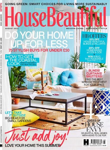 House Beautiful UK – August 2022 Cover
