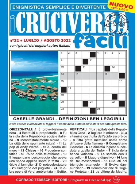 I Cruciverba Facili – agosto 2022 Cover