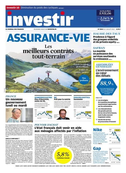 Investir – 2 Juillet 2022 Cover