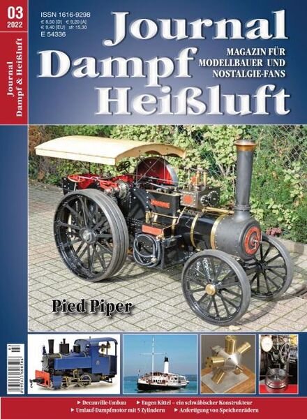 Journal Dampf & Heissluft – 22 Juli 2022 Cover