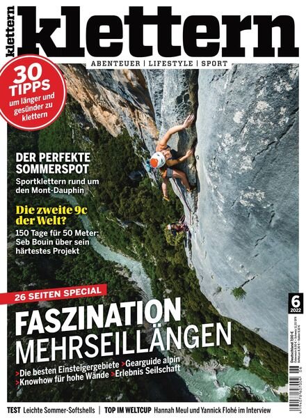 klettern – Juli 2022 Cover