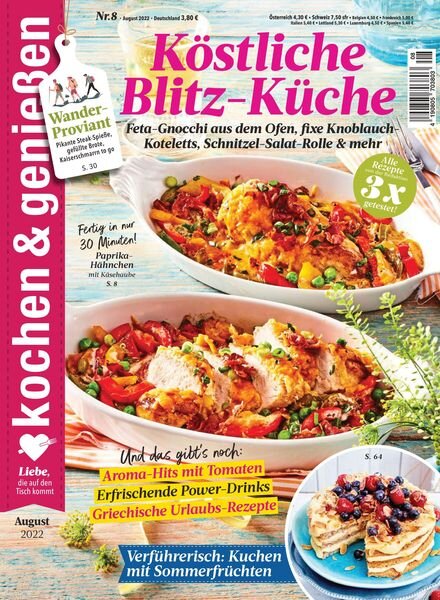 kochen & geniessen – Juli 2022 Cover