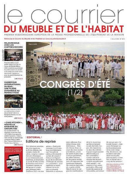 Le courrier du meuble et de l’habitat – 08 juillet 2022 Cover