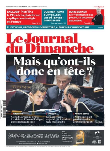 Le Journal du Dimanche – 10 juillet 2022 Cover