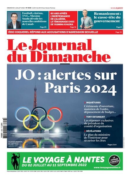 Le Journal du Dimanche – juillet 2022 Cover