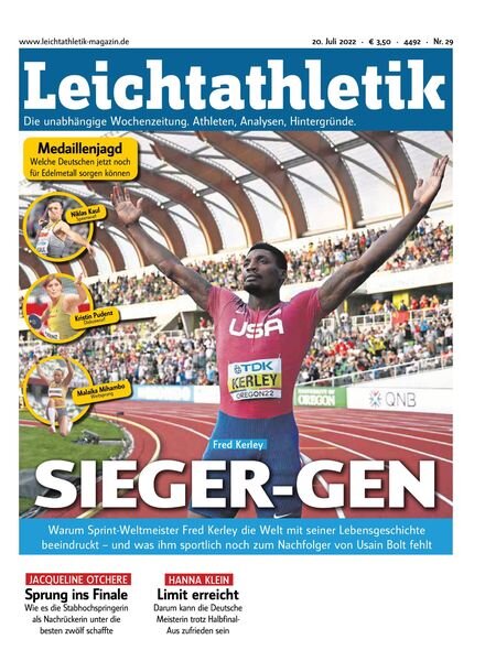 Leichtathletik – 19 Juli 2022 Cover