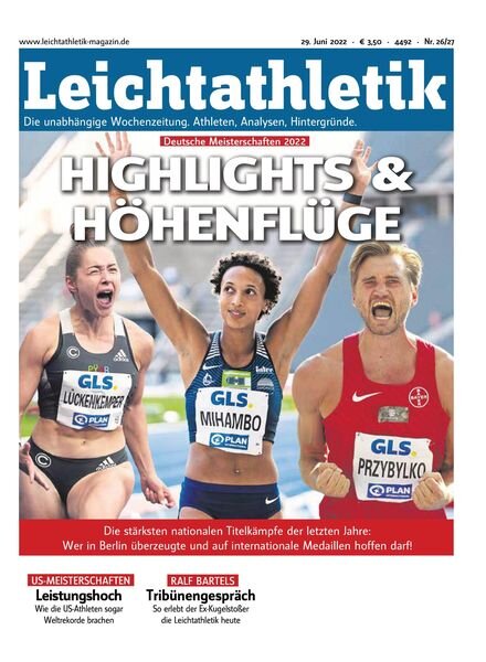 Leichtathletik – 28 Juni 2022 Cover