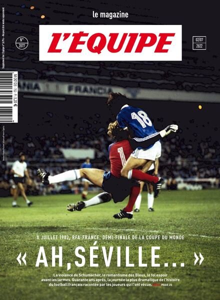 L’Equipe Magazine – 2 Juillet 2022 Cover
