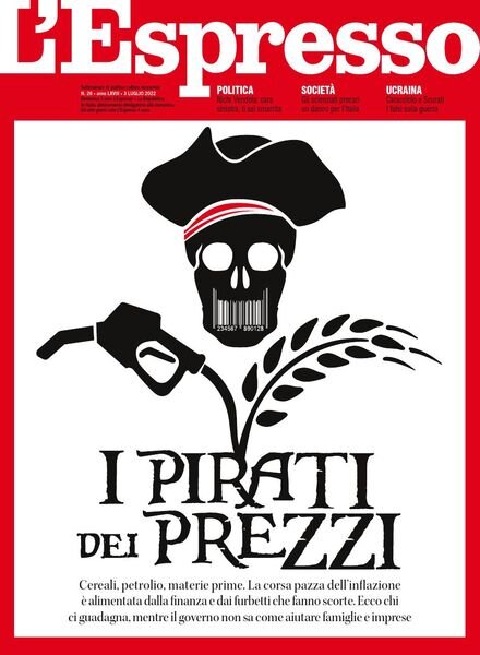 l’Espresso – 3 Luglio 2022 Cover