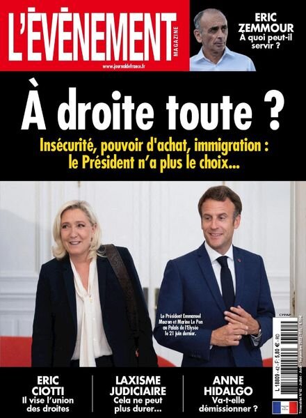 L’evenement magazine – juillet 2022 Cover