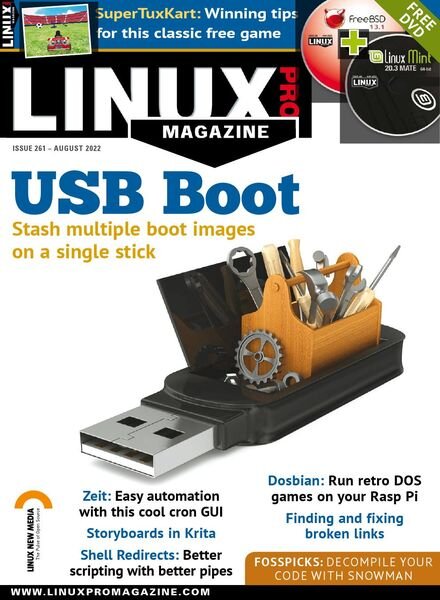 Linux Magazine USA – Issue 261 – August 2022 Cover
