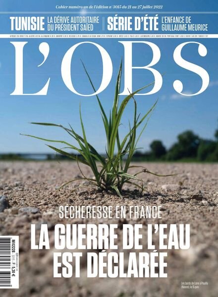L’Obs – 21 Juillet 2022 Cover