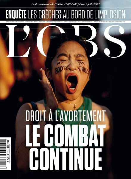 L’Obs – 30 Juin 2022 Cover