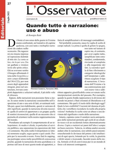 L’Osservatore – 02 luglio 2022 Cover