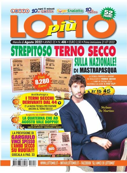 Lottopiu – Agosto 2022 Cover
