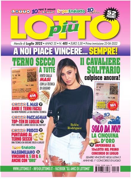 Lottopiu – Luglio 2022 Cover