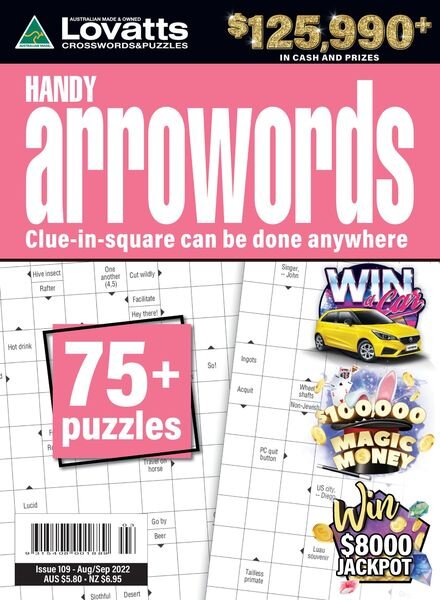 Lovatts Handy Arrowords – 24 July 2022 Cover