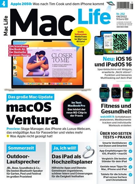 Mac Life Germany – August 2022 Cover