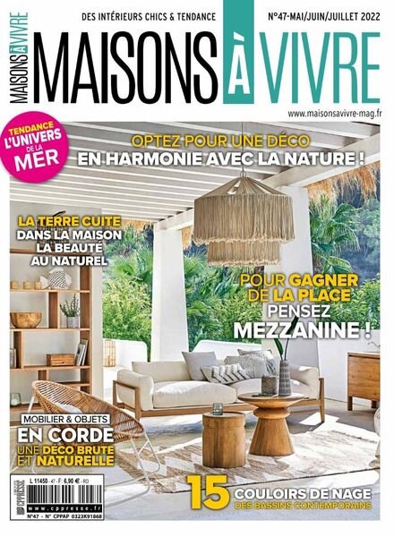 Maisons a Vivre – Mai-Juillet 2022 Cover