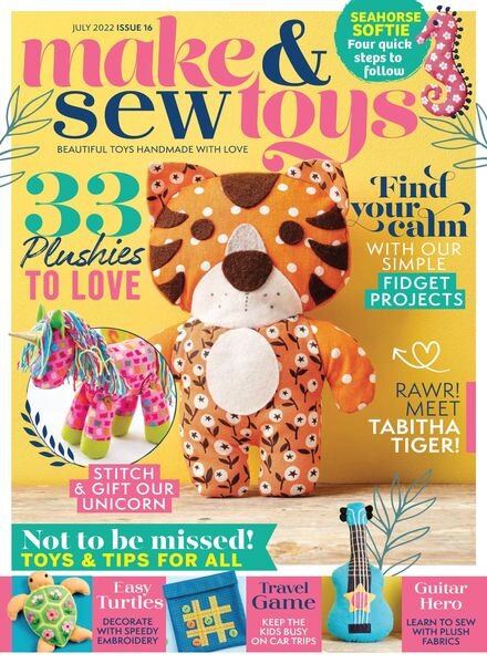 Make & Sew Toys – July 2022 Cover