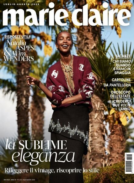 Marie Claire Italia – agosto 2022 Cover
