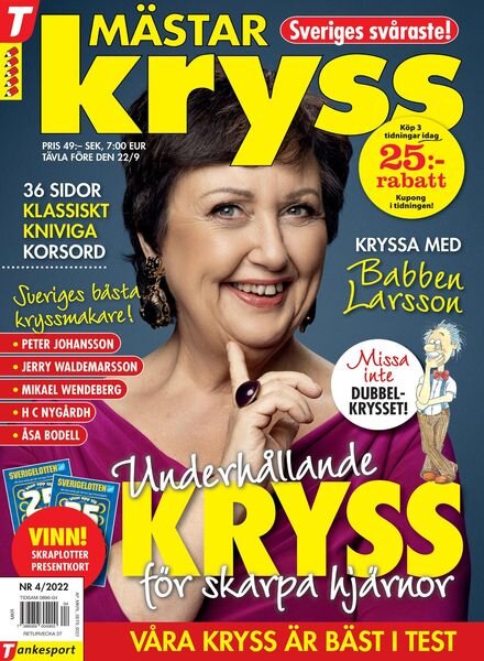 Mastarkryss – 14 juli 2022 Cover