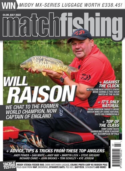 Match Fishing – July 2022 Cover
