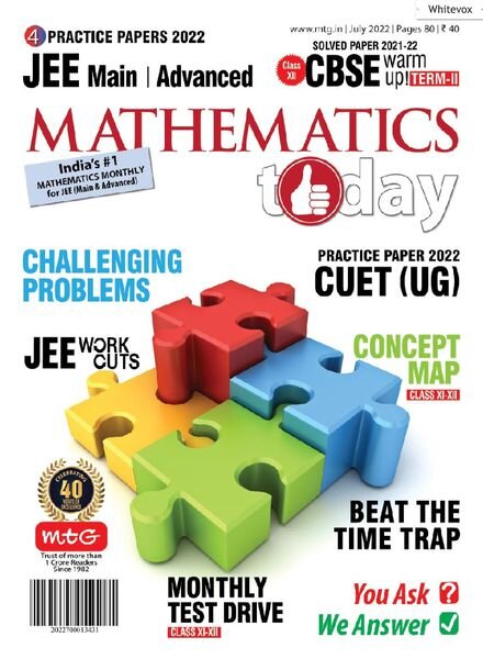 Mathematics Today – July 2022 Cover